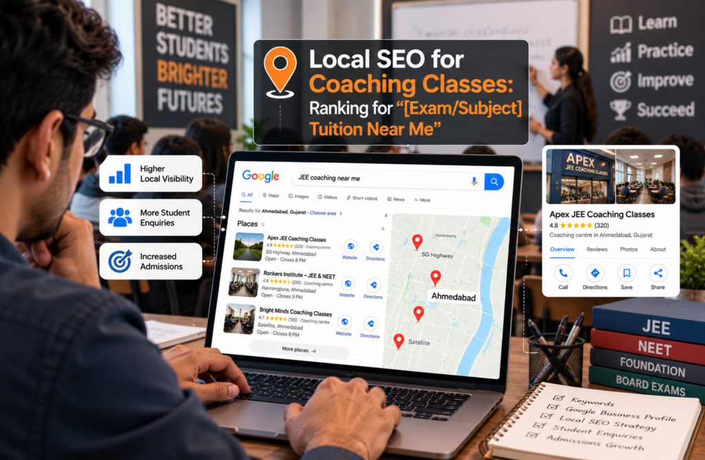 Local SEO for coaching classes targeting “tuition near me” searches