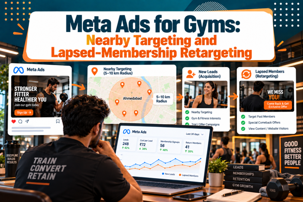 Meta Ads for gyms using nearby targeting and lapsed-member retargeting